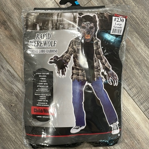 Kid's Werewolf Halloween Costume NEW - Picture 2 of 4